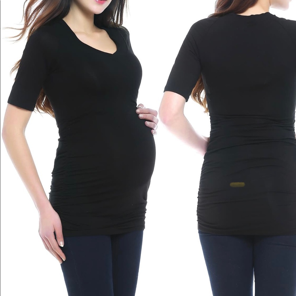 KIMI & KAI Maternity Jersey Top - like new!
